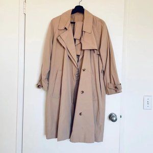 Oversized Light Weight Belt Long Trench Coat M